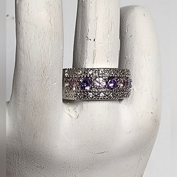 PURPLE PRINCESS RING SIZE 8 - Picture 11 of 11